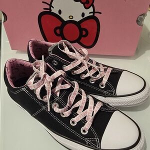 Black and Pink Hello Kitty Sneakers